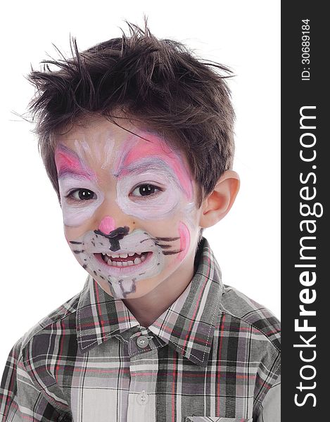 Face painting of rabbit