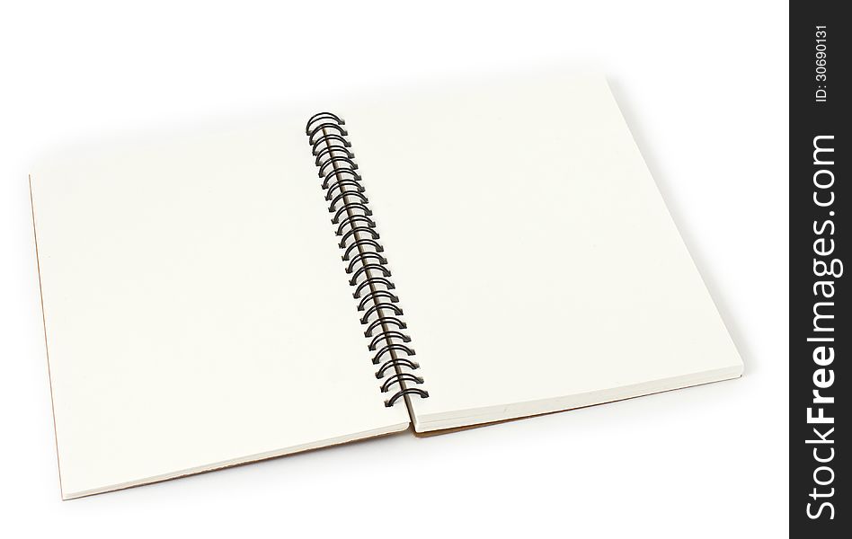 Recycle Paper Notebook Open Two Pages