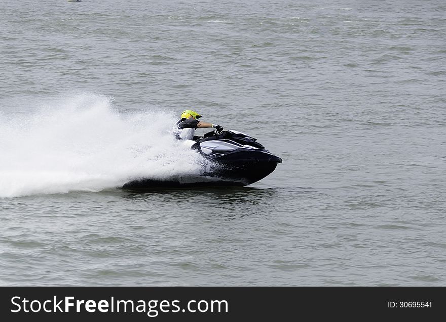 Jetski racing in the river