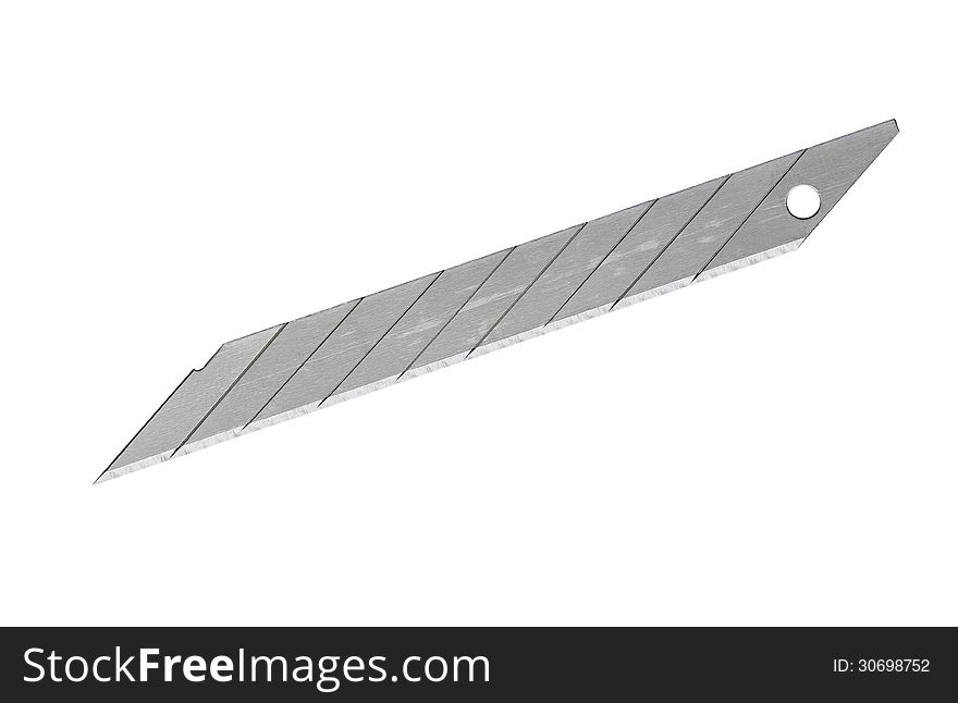 Cutter blade isolated on white background