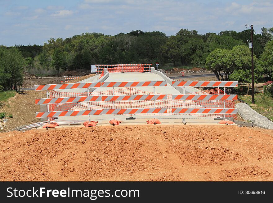 Road Construction has closed a roadway. Road Construction has closed a roadway