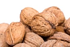 Walnuts Close Up Isolated Royalty Free Stock Images Walnuts Close Up Isolated Royalty Free Stock Images