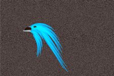 Blue Abstraction Bird Stock Photo