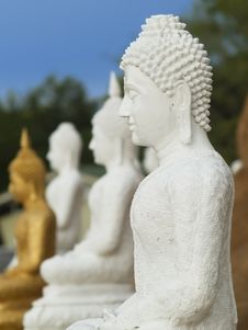 White Buddha Image Stock Image