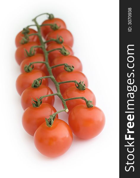 Tomato in white background shoot