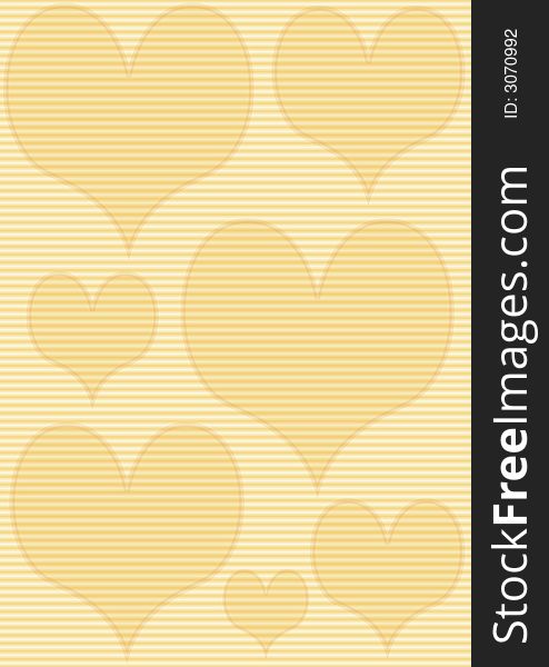 A few transparent hearts upon a light background. Available as Illustrator-file