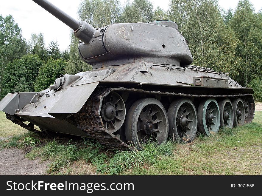 T - 34, reall russian tank from World War II
