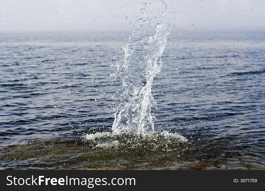 Splashes On The Lake Baikal