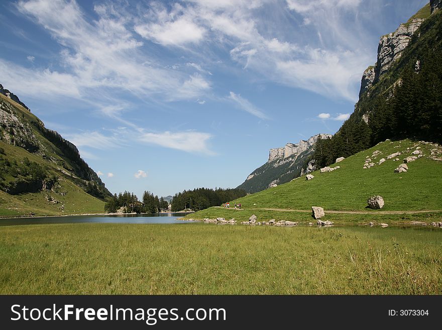 In the middle of Alps