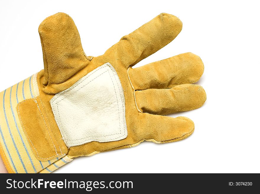 Working gloves isolated on white background