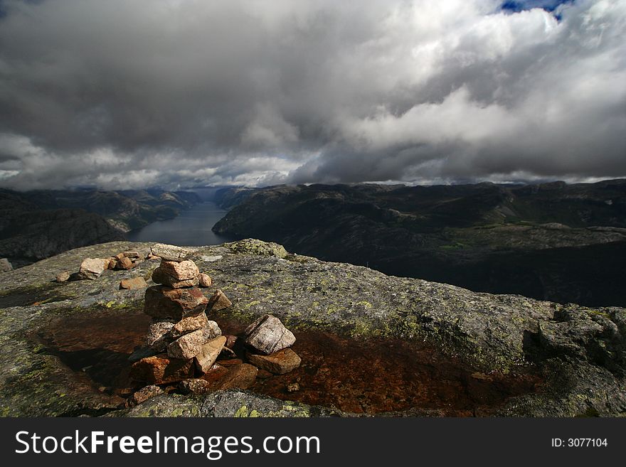 View on the Lysefjord, Norway