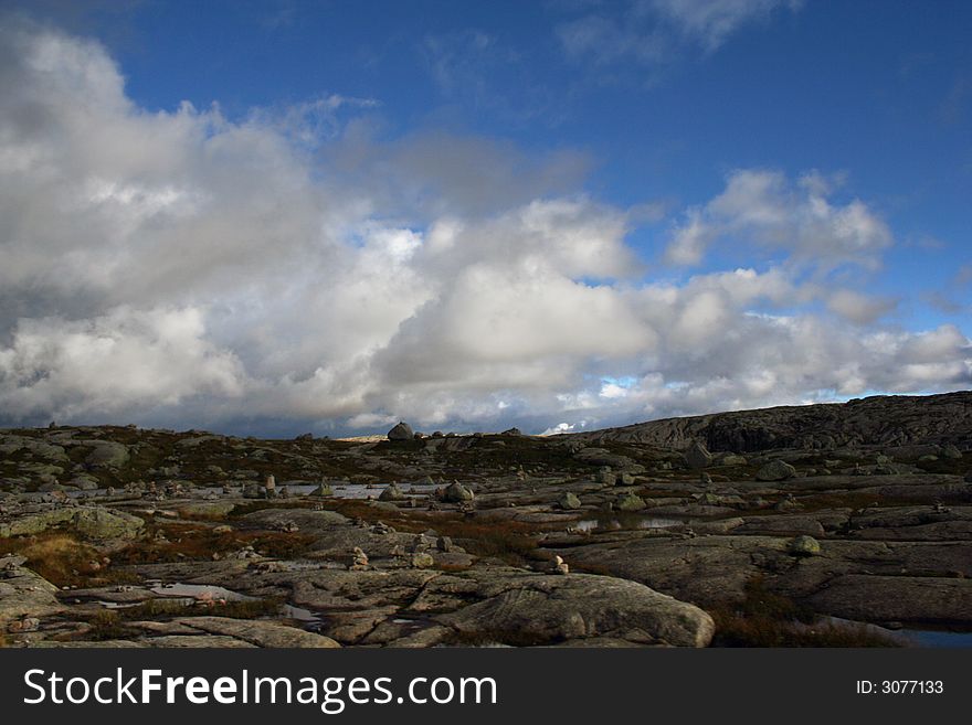 Highly In Mountains Of Norway