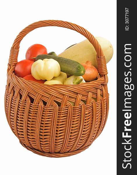 Various Vegetables in a Basket