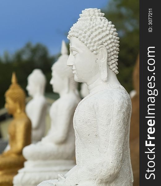 White Buddha image