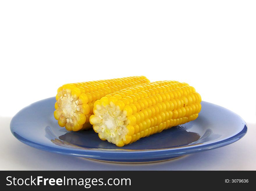 Two Corns On Plate