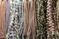 Pearl Necklaces Stock Image