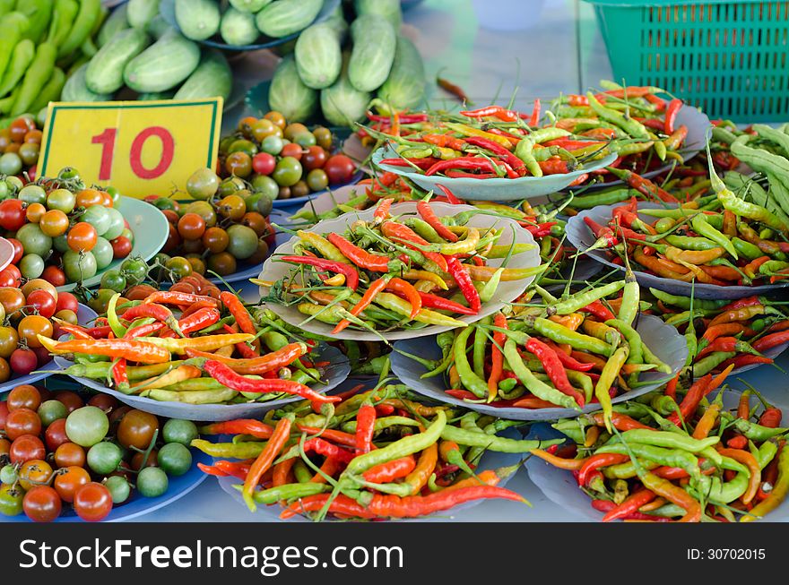 Vegetable for sale in Thailand market