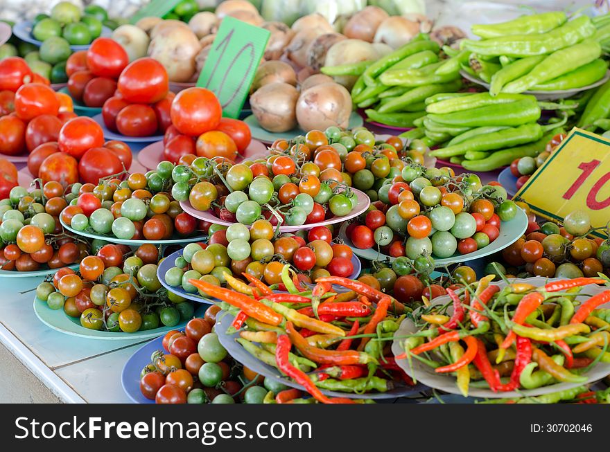 Vegetable for sale in Thailand market