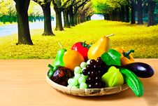 Fresh Fruits - Vegetables Royalty Free Stock Images Fresh Fruits - Vegetables Royalty Free Stock Images