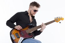 Bass Player With Attitude Stock Photo Bass Player With Attitude Stock Photo