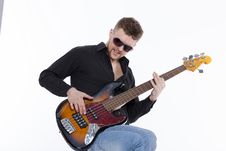 Bass Player With Attitude Stock Photo Bass Player With Attitude Stock Photo