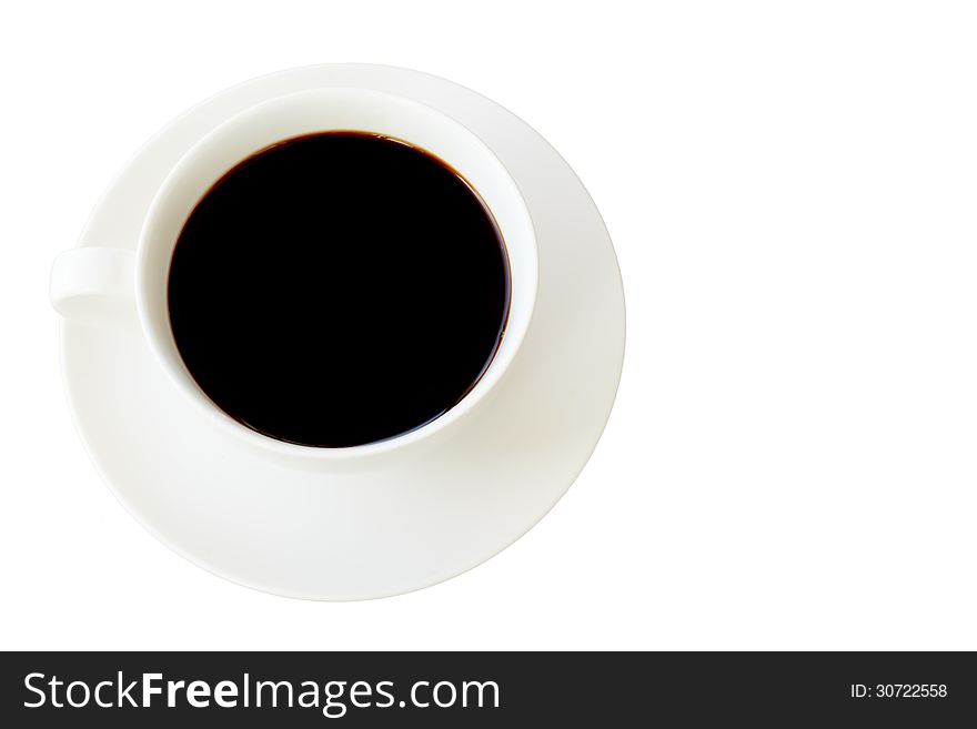 Coffee cup isolated white on background