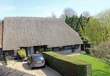Rural Kent Thatched Cottage Stock Image