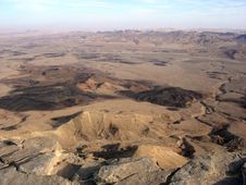 Ramon Crater Makhtesh Ramon - Israel Stock Photo