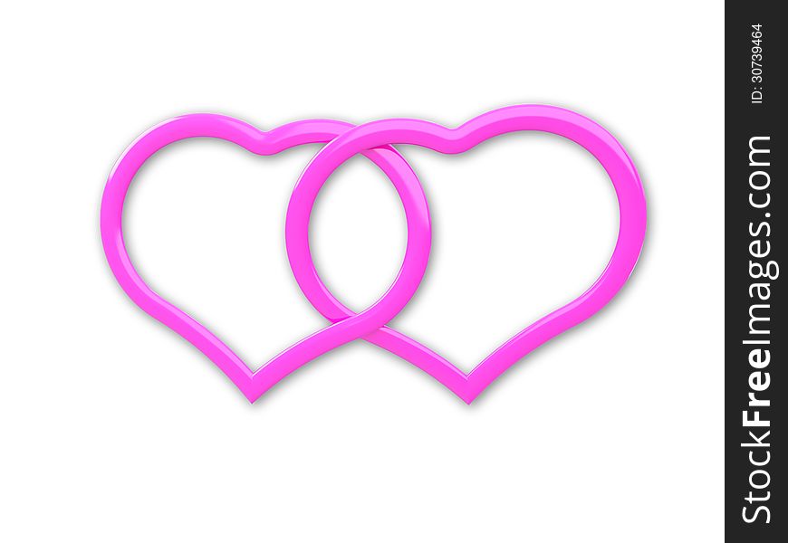 image of a nice abstract pink heart