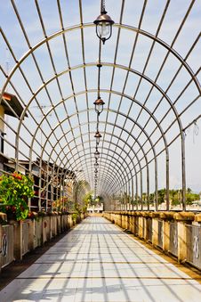 Middle Of The River Corridor.low Point Of View Royalty Free Stock Image Middle Of The River Corridor.low Point Of View Royalty Free Stock Image