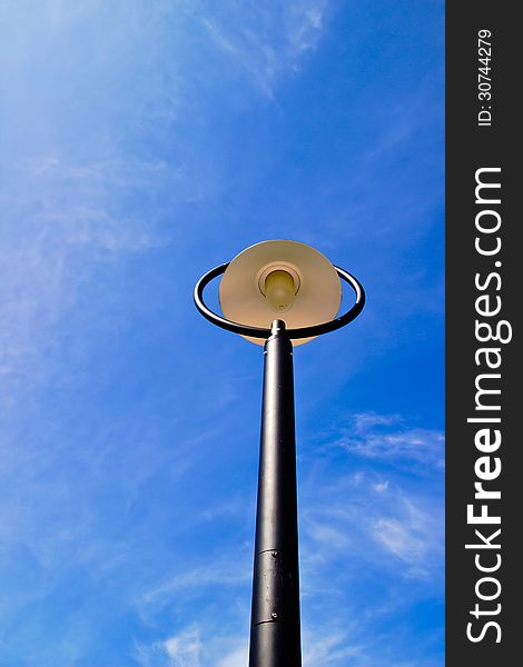 Street Lamppost on blue sky