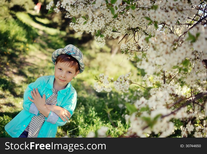 Boy In A Lush Garden