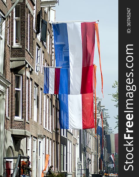 Dutch flag on Queens Day 2013