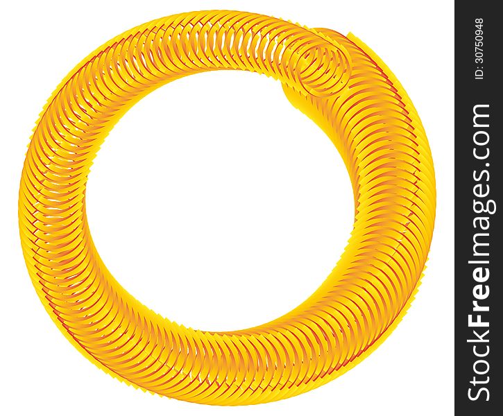 Golden hose,a hose of gold links