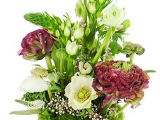 Fragment Of Colorful Bouquet Isolated On White Background. Close Royalty Free Stock Photo Fragment Of Colorful Bouquet Isolated On White Background. Close Royalty Free Stock Photo