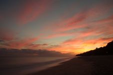 Sunrise Over The Sea. Royalty Free Stock Photos Sunrise Over The Sea. Royalty Free Stock Photos