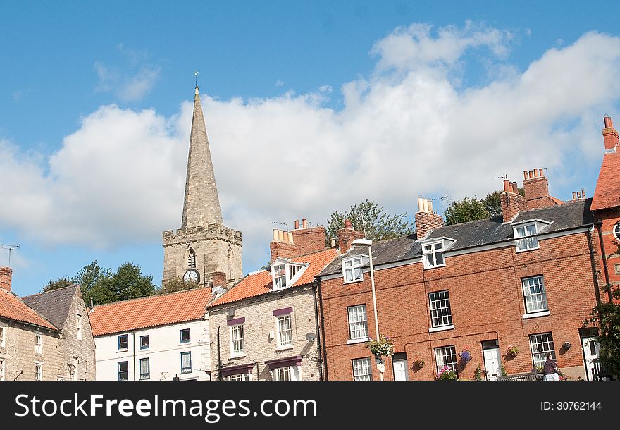 The town of pickering in yorkshire in england. The town of pickering in yorkshire in england