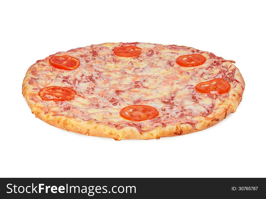 Pizza isolated on white background. Pizza isolated on white background
