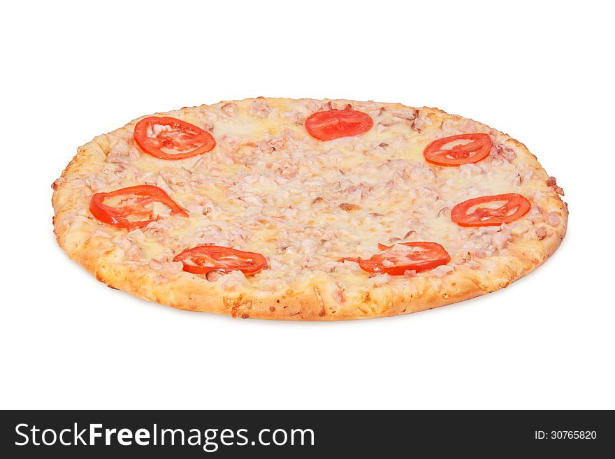 Pizza isolated on white background. Pizza isolated on white background
