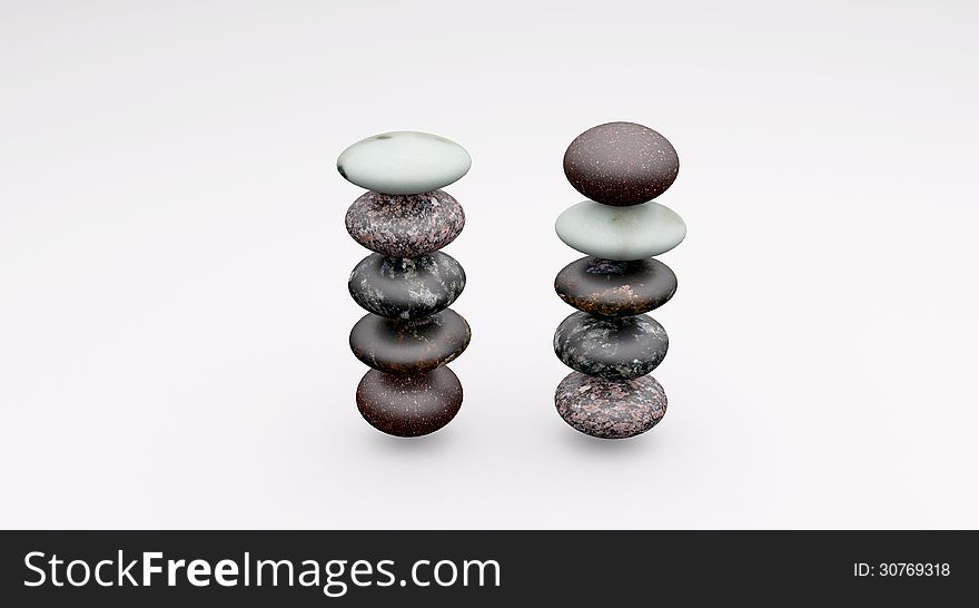 Small Stones balanced on each other