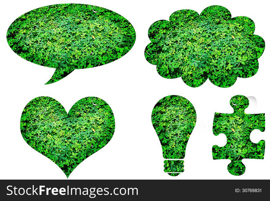 Eco icon with texture leaf background. Eco icon with texture leaf background