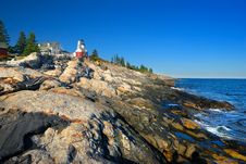 Pemaquid Lighthouse, Maine Royalty Free Stock Photo