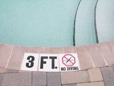 No Diving Royalty Free Stock Photo No Diving Royalty Free Stock Photo