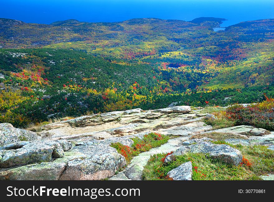 Beautiful view of the Acadia park, Maine. Beautiful view of the Acadia park, Maine