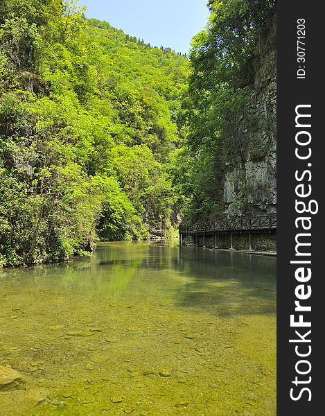 Scenic Area Near Xiaofeng River