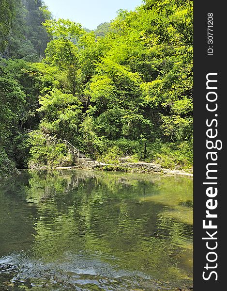 Scenic Area Near Xiaofeng River