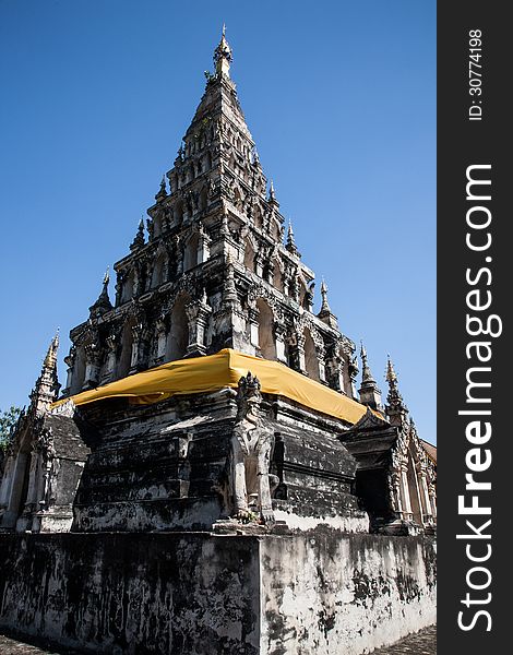 Wat chedi lium, Wiang kumkam,Chiangmai