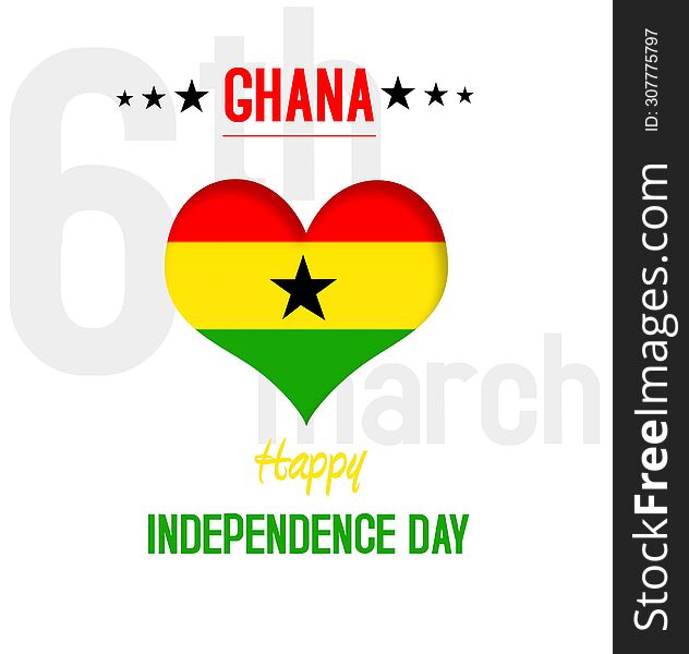 Ghana Happy Independence day on 6th March in Ghana Love