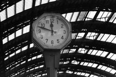 Clock On Station Stock Photo Clock On Station Stock Photo