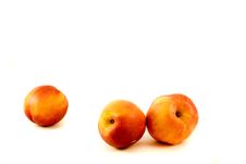 Three Nectarines Stock Image Three Nectarines Stock Image